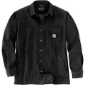 Carhartt Lined Fleece Shirt Jacket Mens Black XL