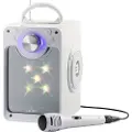 Liniex Karaoke Machine with Blue Tooth Disco LED light White