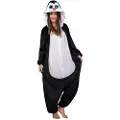 MOM Damekostyme: Pingvin Onesie Med Hette Og Store øyne