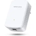 Mercusys ME10, nettverksrepeater, 300 Mbit/s, 10 100 Mbit/s, 10/100Base-T(X), 802.11b, 802.11g, Wi-Fi 4 (802.11n), 300 Mbit/s