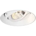 QAZQA Moderne innfelt spotlight hvit GU10 AR70 rund uten ramme - Oneon