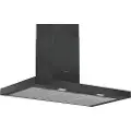 Bosch Serie | 2 DWB96BC60 - Panser - skorsteinsflat - bredde: 90 cm - dybde: 50 cm - ekstraksjon og resirkulasjon (-) - svart