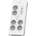 Philips SPN7060WA/60, 900 J, 6 AC-utganger, Hvit, 2 m, 720 g, 180 mm