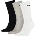 Puma Crew Sock (3-Pack) Men, Clothing, White/Grey/Black, 47-49