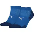 Puma Sport Cushioned Sneaker Socks (2-Pack), Clothing, Olympian Blue, 43-46