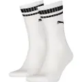 Puma Crew Heritage Stripe Socks Unisex (2-Pack), Clothing, White, 43-46