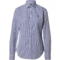 Ralph Lauren for woman. 211891379001 Blue striped shirt (38), Casual, Cotton, Classic