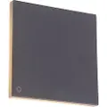 QAZQA Design vegglampe grå aluminium 15 cm inkl. LED 9W - Skyf