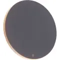 QAZQA Design vegglampe grå 16,5 cm inkl. LED - Skyf