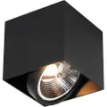 QAZQA Designspotlight sort firkantet AR111 - Box