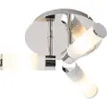 QAZQA Moderne baderomstaklampe krom 3-lys IP44 - Bath