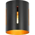 QAZQA Design taklampe svart med gull innside - Yana