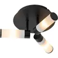 QAZQA Moderne baderomstaklampe sort 3-lys IP44 - Bath