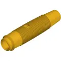Sks Hirschmann KUN 30 Au Laboratorietilslutning Tilslutning, lige Stift-diameter: 4 mm Gul 1 stk