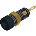 Sks Hirschmann CO MBI 1 Au, sw Miniaturelaboratorie-tilslutning Tilslutning, indbygning lodret Stift-diameter: 2 mm Sort 1 stk