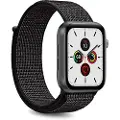 Puro Sport Band - Sløyfe for smart armbåndsur - 144 - 220 mm - svart - for Apple Watch Hermès Series 9, SE 3, Series 10, Series 11, Series 9, Ultra 2, Ultra 3