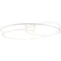 QAZQA Taklampe hvit 78 cm inkl. LED 3-trinns dimmbar - Rowin