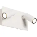 QAZQA Moderne utendørs vegglampe hvit inkl. LED 2-lys IP54 - Simon
