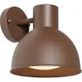 QAZQA Industriell utendørs vegglampe rustbrun rund IP44 - Natas