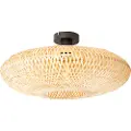 QAZQA Smart taklampe bambus 50 cm inkl. Wifi G95 - Ostrava