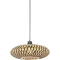 QAZQA Oriental pendellampe svart bambus 40 cm - Ostrava