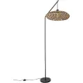 QAZQA Oriental gulvlampe svart bambus - Ostrava