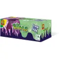 SES Creative Slime - - Glow in the dark slijm – 2 potjes kant en klare slijm in 2 kleuren en diktes - goed uitwasbaar - veilig voor kinderen - Gluten vrij, Slim, 3 år, Fotoark kartong, Grønn, Lilla
