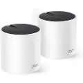 TP-LINK DECO X55 (2-Pack), Hvit, Innvendig lys, Mesh ruter, Dobbelbånd (2.4 GHz / 5 GHz), Wi-Fi 6 (802.11ax), 3000 Mbit/s