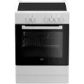 Beko FSS67000GW - Komfyr - frittstående - bredde: 60 cm - dybde: 60 cm - høyde: 85 cm - med selvrens - hvit