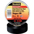 3M Super 88, 1 stykker, Svart, PVC, UL, CSA, VDA, 20 m, 19 mm