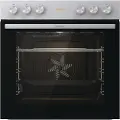 Gorenje Essential BC6715E02XK - Ovn - innebygd - fordypning - bredde: 56 cm - dybde: 55 cm - høyde: 59 cm - med selvrens - Klasse A - rustfritt stål