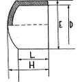Cepex 01956 Pvc Ø225 Kappe Med Løsningsmiddelsokkel