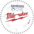 Milwaukee CIRCULAR SAW 165x20x2.2x52z ALUMINUM