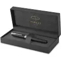 Parker 1931523, Tynn penn, Sort, Sølv, Sort, Lakk, Palladium, Fint, Boks