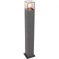 QAZQA Moderne utendørs gulvlampe 70 cm mørk grå IP44 - Danmark