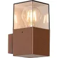 QAZQA Industriell utendørs vegglampe rustbrun IP44 - Danmark