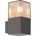 QAZQA Moderne utendørs vegglampe mørk grå IP44 - Danmark