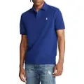 Ralph Lauren for man. 710782592009 Navy pique polo shirt (L), Casual, Cotton, Short sleeve