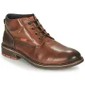 Fluchos for man. F1341 Terry leather ankle boots F1341 brown (39), Flat, 1 to 3 cm, Laces, Casual, Havana, Classic