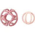 Nattou Sett Med 2 Rosa Dukkeballer