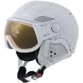 Cairn Helios Evolight NXT, Skihjelm med visir, Mat White