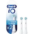 Oral-B iO Series Ultimate Clean - Utskiftningsbørstehode - for tannbørste - hvit (en pakke 2) - for iO Series 7 8 9