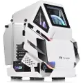 Thermaltake AH T200 - Tower - micro ATX - sidepanel med vindu (herdet glass) - ingen strømforsyning (PS/2) - hvit - USB/lyd