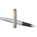 Parker Jotter, Sort, Gull, Rustfritt stål, Rustfritt stål, Rustfritt stål, Medium, Gave boks, 1 stykker