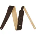 Fender Reversible 2" Semsket Skinn Reim Brun / Brungul