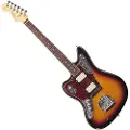 Fender Kurt Cobain Jaguar NOS Gitar for Venstrehendte 3-Tone Sunburst - Tidligere utstillingsmodell