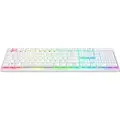 Razer DeathStalker V2 Pro - Tastatur - bakgrunnsbelyst - trådløs - 2.4 GHz, Bluetooth 5.0, USB-C - QWERTY - USA - tastsvitsj: Razer Clicky Optical Purple - hvit