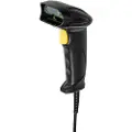 Nedis BSCN1D100BK, Strekkodemodul strekkodeleser, 1D, Laser, 60 cm, Koblet med ledninger (ikke trådløs), USB