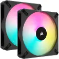 Corsair iCUE AF140 RGB ELITE - Kabinettvifte - høyytelses - 140 mm - svart (en pakke 2)