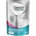 Concept for Life Sparepakke Concept for Life kornfri 48 x 85 g - Senstive Cats Lam - i saus